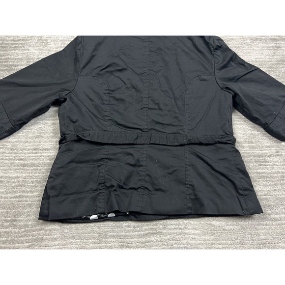 Ecologie Jacket‎ Womens Petite Large PL Black Button Front Half Sleeve - Picture 8 of 10